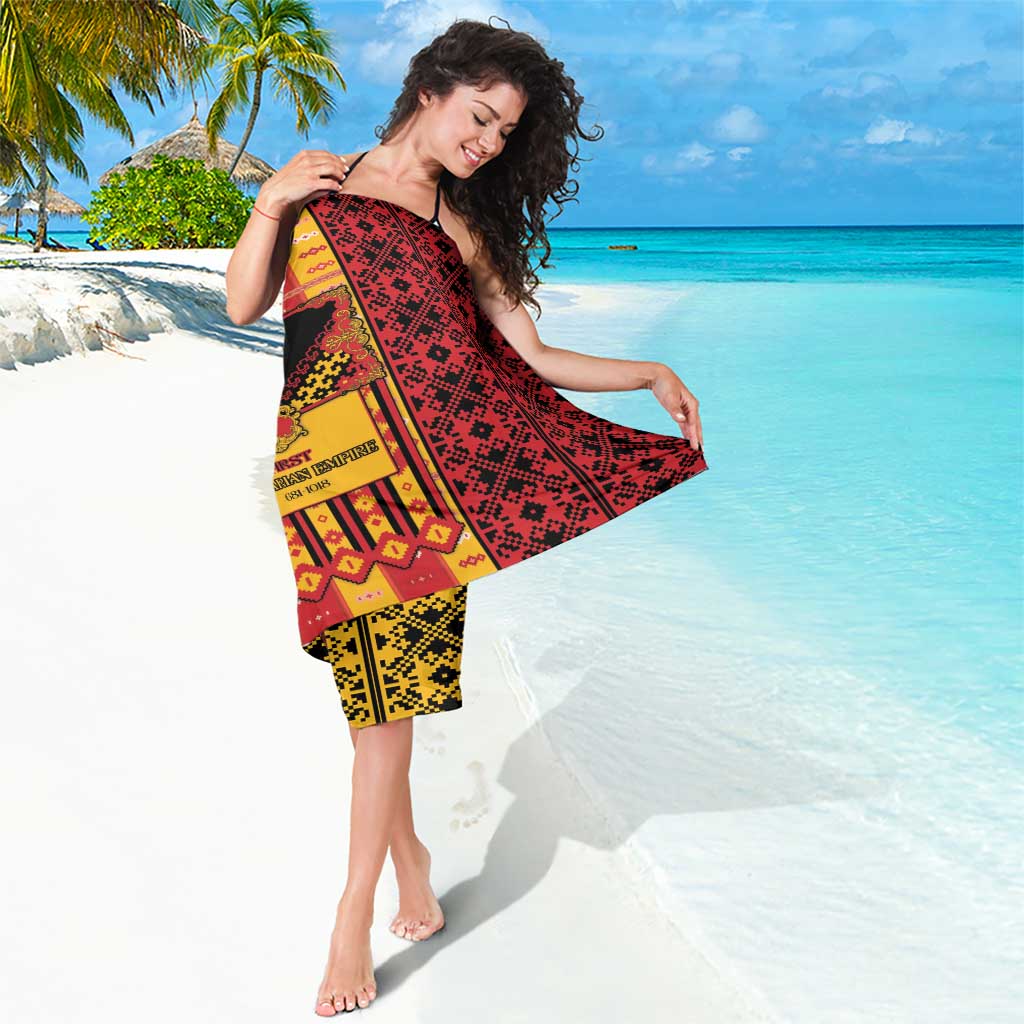 First Bulgarian Empire Sarong Slavic Patterns - Wonder Print Shop