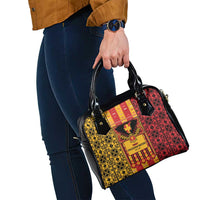 First Bulgarian Empire Shoulder Handbag Slavic Patterns - Wonder Print Shop
