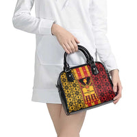 First Bulgarian Empire Shoulder Handbag Slavic Patterns - Wonder Print Shop
