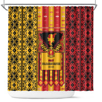 First Bulgarian Empire Shower Curtain Slavic Patterns - Wonder Print Shop