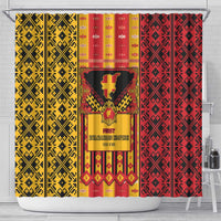 First Bulgarian Empire Shower Curtain Slavic Patterns - Wonder Print Shop