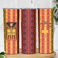 First Bulgarian Empire Skinny Tumbler Slavic Patterns - Wonder Print Shop