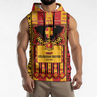 First Bulgarian Empire Sleeveless Hoodie Slavic Patterns - Wonder Print Shop
