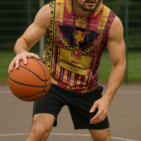 First Bulgarian Empire Sleeveless Hoodie Slavic Patterns - Wonder Print Shop