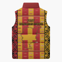 First Bulgarian Empire Sleeveless Puffer Jacket Slavic Patterns - Wonder Print Shop