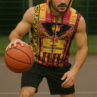 First Bulgarian Empire Sleeveless Zip Hoodie Slavic Patterns - Wonder Print Shop