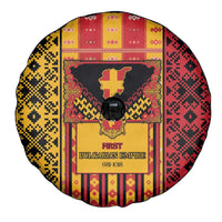 First Bulgarian Empire Spare Tire Cover Slavic Patterns - Wonder Print Shop
