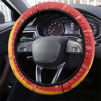 First Bulgarian Empire Steering Wheel Cover Slavic Patterns - Wonder Print Shop
