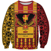 First Bulgarian Empire Sweatshirt Slavic Patterns - Wonder Print Shop