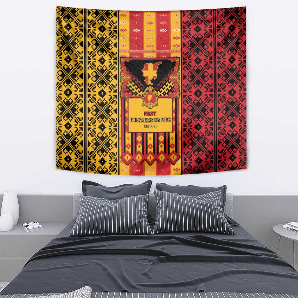 First Bulgarian Empire Tapestry Slavic Patterns - Wonder Print Shop