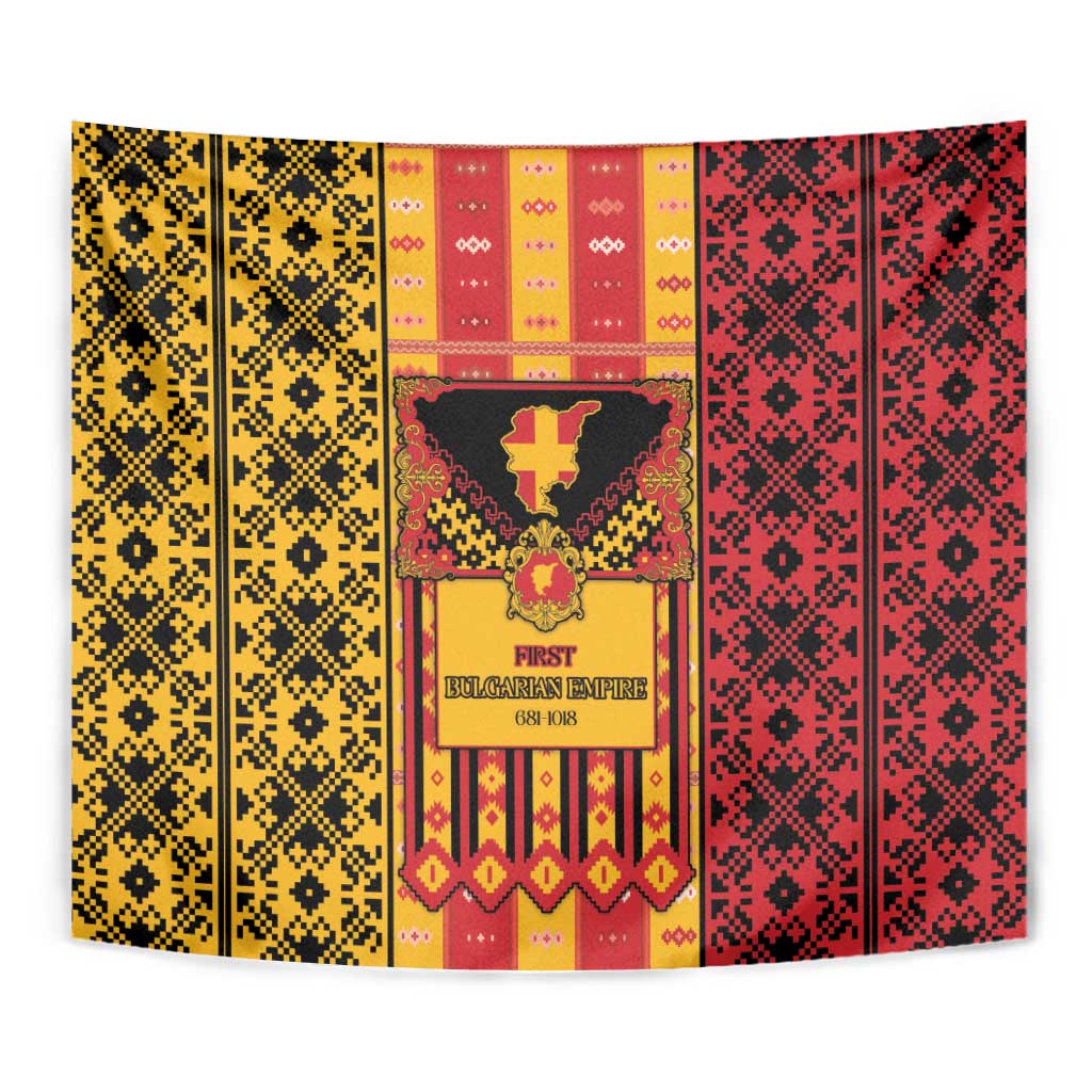 First Bulgarian Empire Tapestry Slavic Patterns - Wonder Print Shop