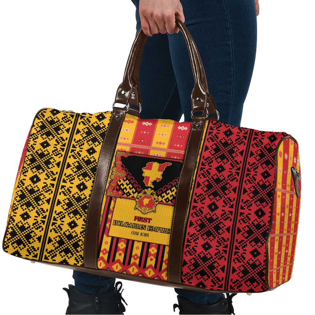 First Bulgarian Empire Travel Bag Slavic Patterns - Wonder Print Shop