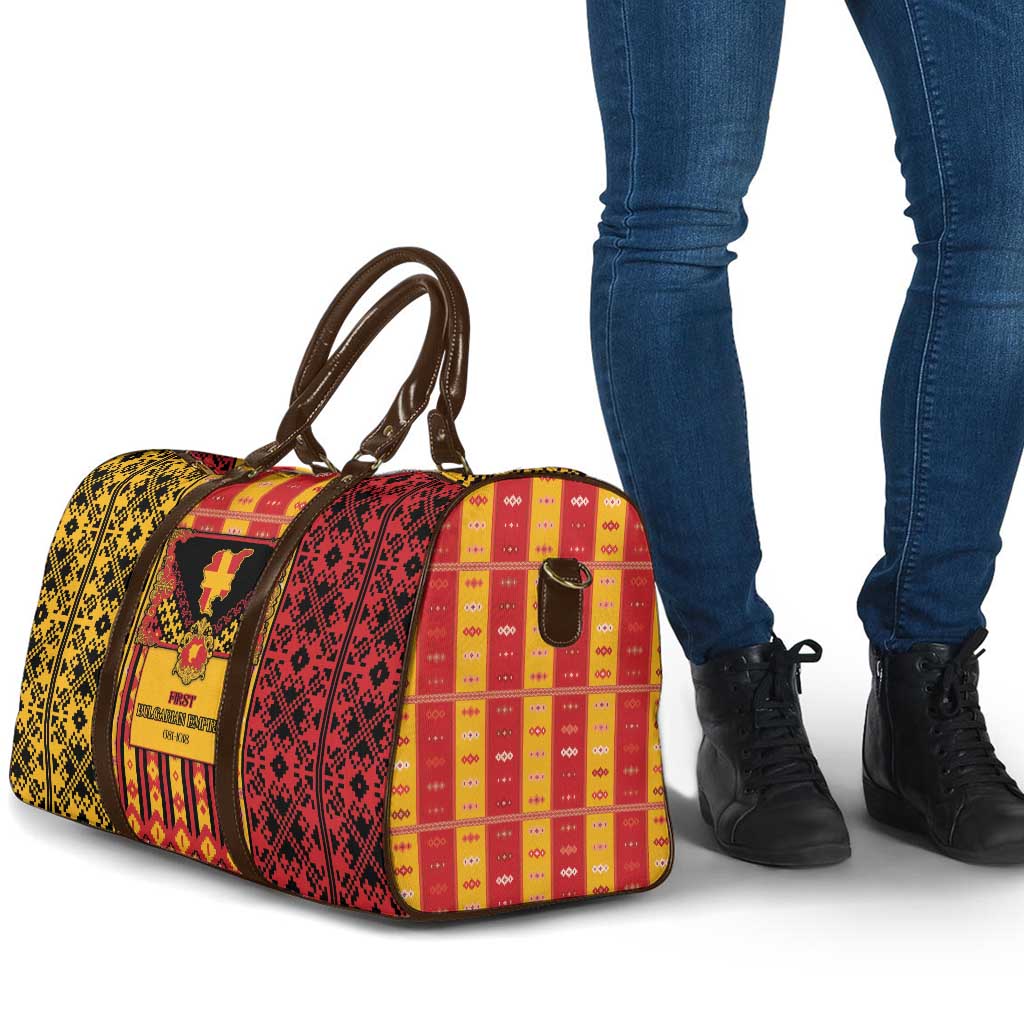 First Bulgarian Empire Travel Bag Slavic Patterns - Wonder Print Shop