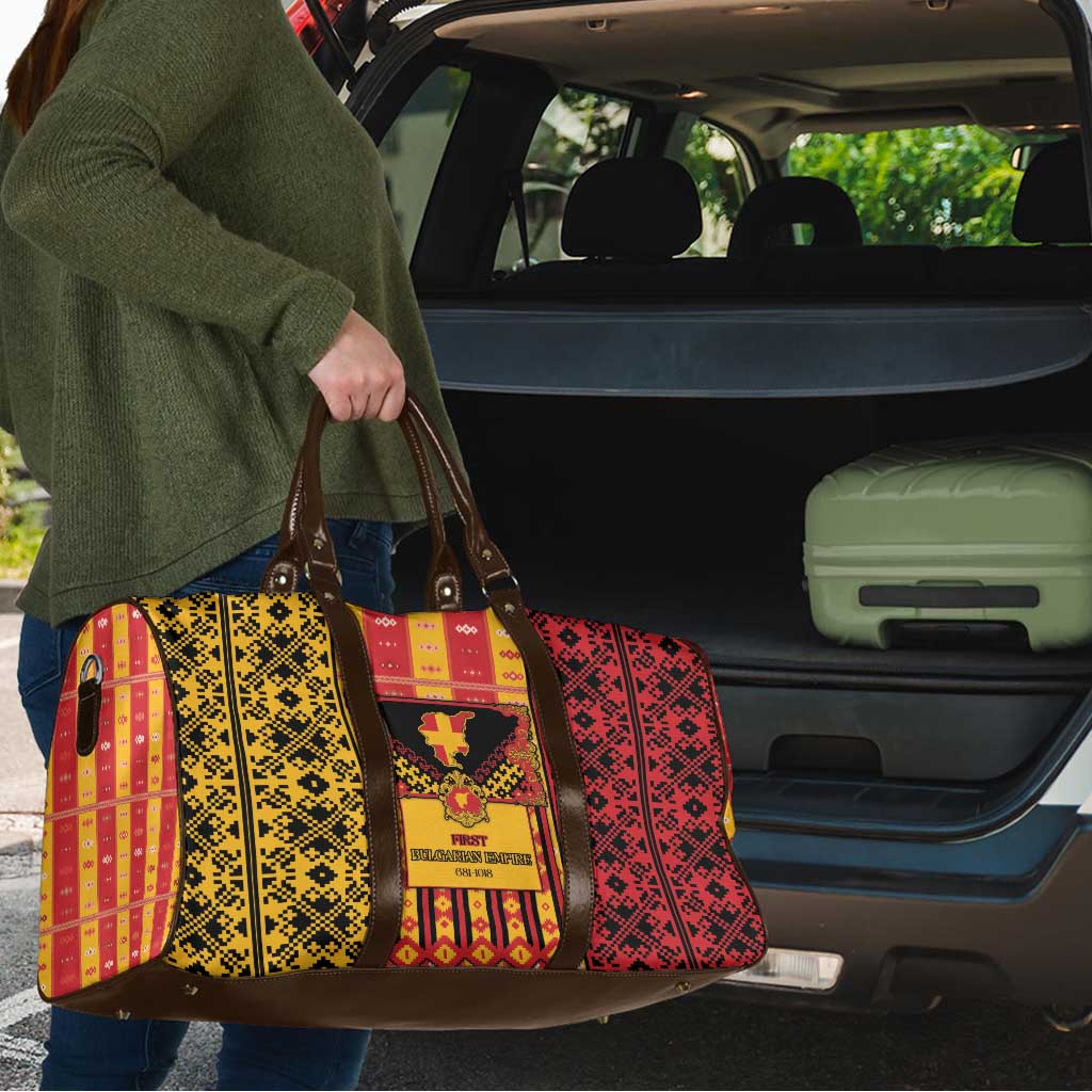First Bulgarian Empire Travel Bag Slavic Patterns - Wonder Print Shop