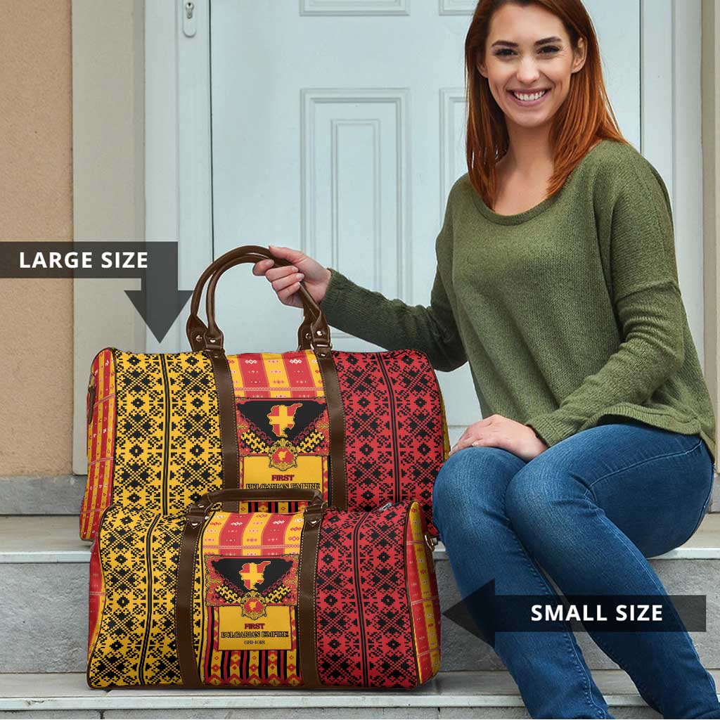 First Bulgarian Empire Travel Bag Slavic Patterns - Wonder Print Shop