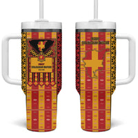 First Bulgarian Empire Tumbler With Handle Slavic Patterns - Wonder Print Shop