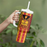 First Bulgarian Empire Tumbler With Handle Slavic Patterns - Wonder Print Shop