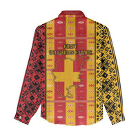 First Bulgarian Empire Women Casual Shirt Slavic Patterns - Wonder Print Shop