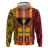 First Bulgarian Empire Zip Hoodie Slavic Patterns - Wonder Print Shop