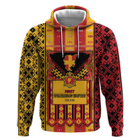 First Bulgarian Empire Zip Hoodie Slavic Patterns - Wonder Print Shop