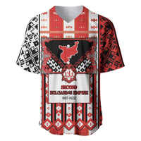 Second Bulgarian Empire Baseball Jersey Slavic Patterns - Wonder Print Shop