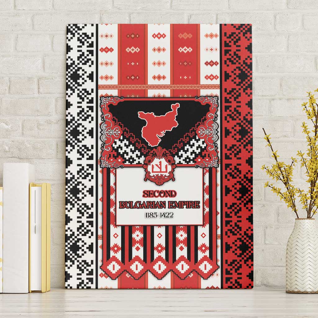Second Bulgarian Empire Canvas Wall Art Slavic Patterns - Wonder Print Shop