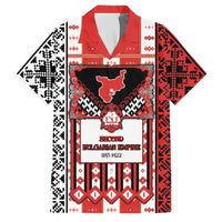 Second Bulgarian Empire Family Matching Puletasi and Hawaiian Shirt Slavic Patterns - Wonder Print Shop
