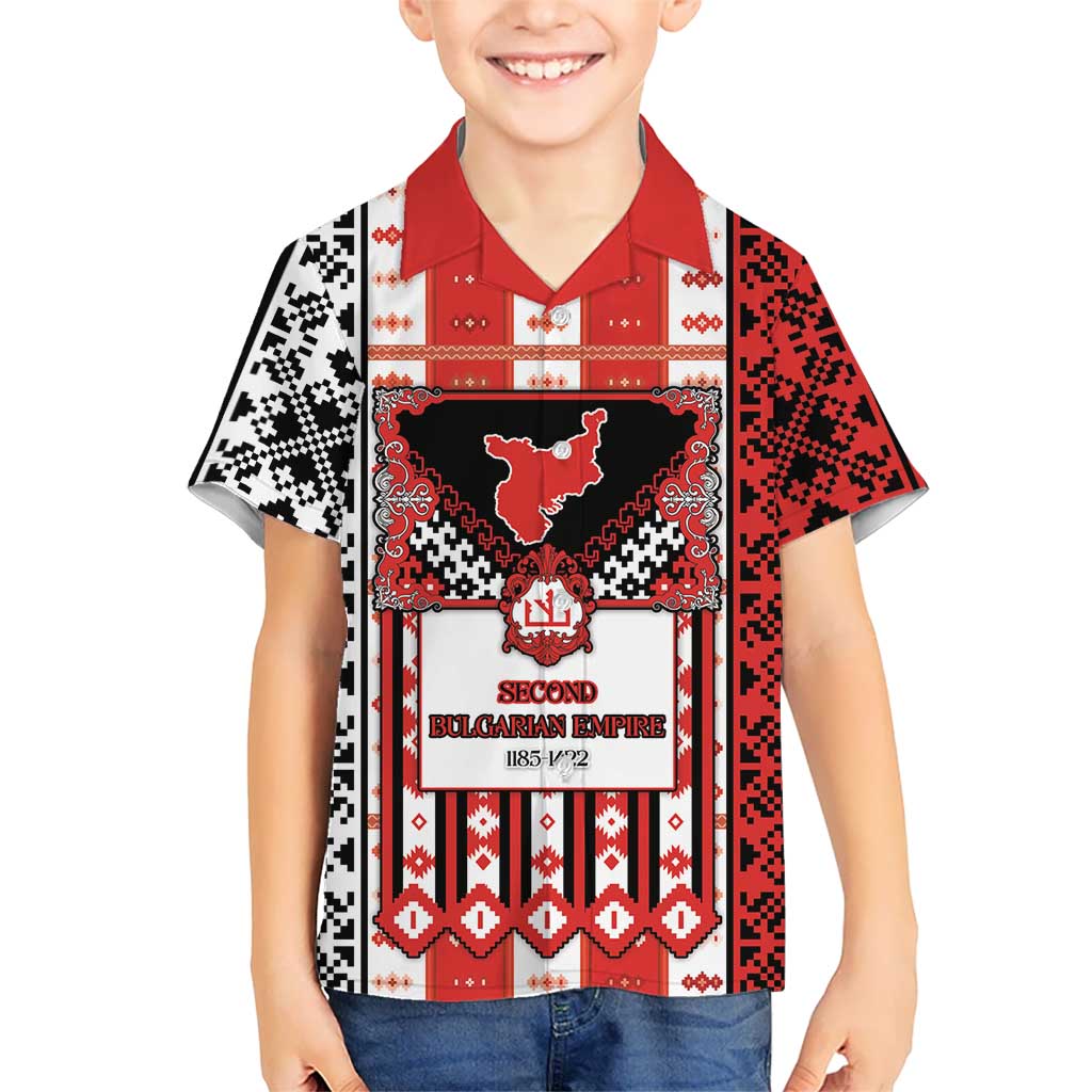 Second Bulgarian Empire Family Matching Puletasi and Hawaiian Shirt Slavic Patterns - Wonder Print Shop