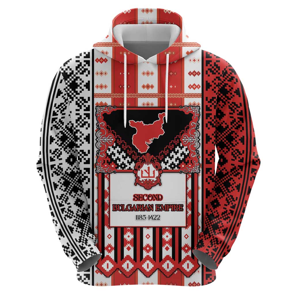 Second Bulgarian Empire Hoodie Slavic Patterns - Wonder Print Shop
