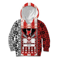 Second Bulgarian Empire Kid Hoodie Slavic Patterns - Wonder Print Shop