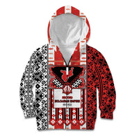 Second Bulgarian Empire Kid Hoodie Slavic Patterns - Wonder Print Shop