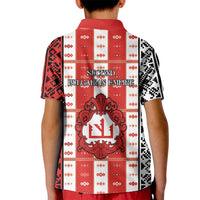 Second Bulgarian Empire Kid Polo Shirt Slavic Patterns - Wonder Print Shop