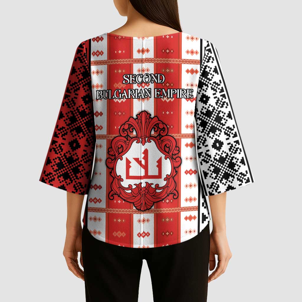Second Bulgarian Empire Kimono Sleeve Blouse Slavic Patterns - Wonder Print Shop
