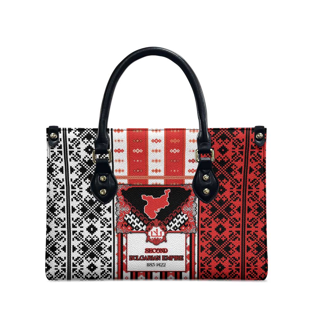 Second Bulgarian Empire Leather Bag Slavic Patterns - Wonder Print Shop