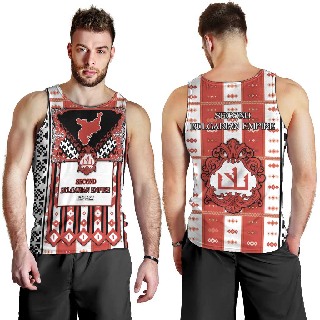 Second Bulgarian Empire Men Tank Top Slavic Patterns - Wonder Print Shop