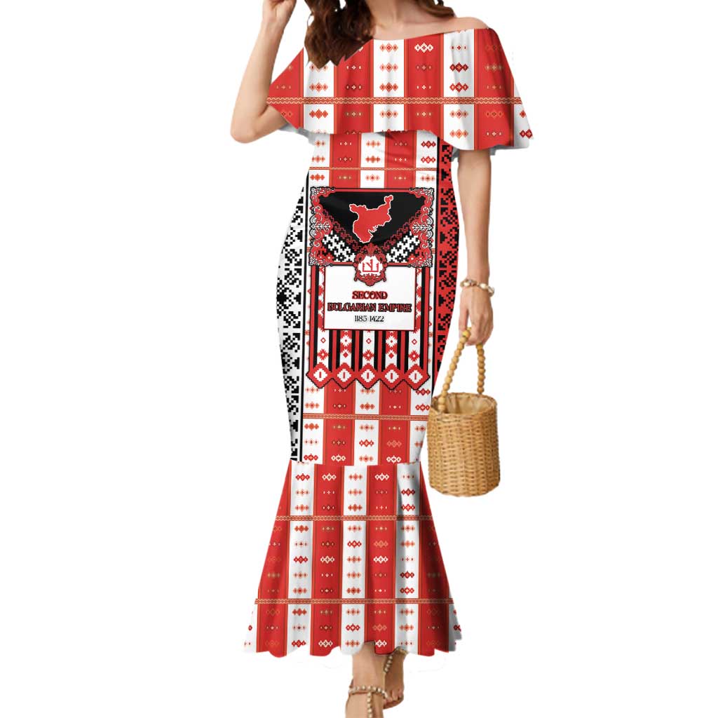 Second Bulgarian Empire Mermaid Dress Slavic Patterns - Wonder Print Shop