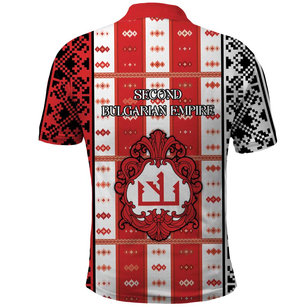 Second Bulgarian Empire Polo Shirt Slavic Patterns - Wonder Print Shop