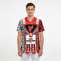 Second Bulgarian Empire Scrub Top Slavic Patterns - Wonder Print Shop