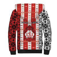 Second Bulgarian Empire Sherpa Hoodie Slavic Patterns - Wonder Print Shop