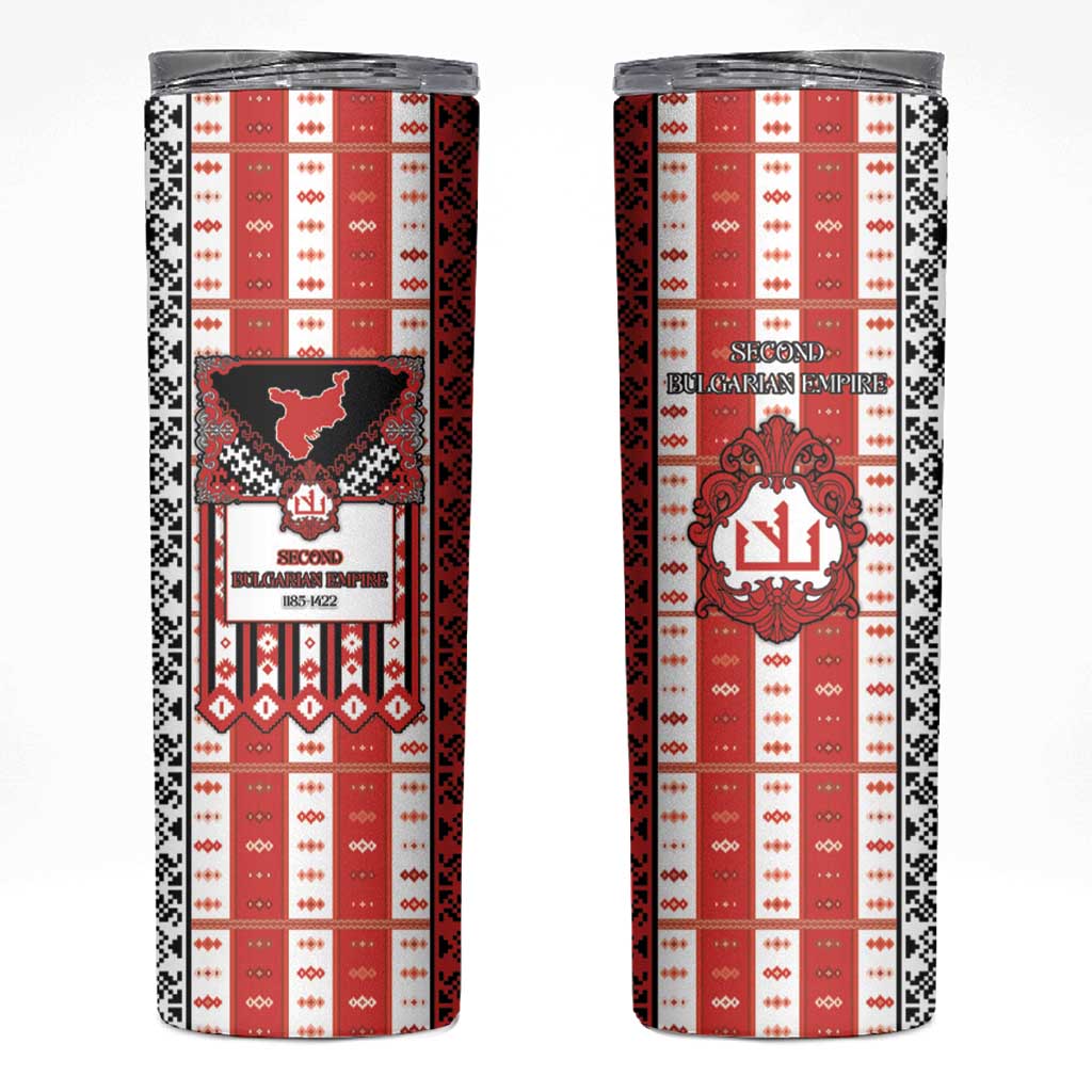 Second Bulgarian Empire Skinny Tumbler Slavic Patterns - Wonder Print Shop