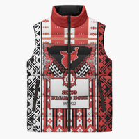 Second Bulgarian Empire Sleeveless Puffer Jacket Slavic Patterns - Wonder Print Shop