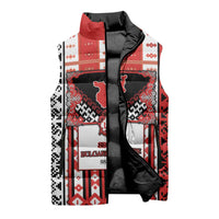 Second Bulgarian Empire Sleeveless Puffer Jacket Slavic Patterns - Wonder Print Shop