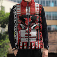 Second Bulgarian Empire Sleeveless Puffer Jacket Slavic Patterns - Wonder Print Shop