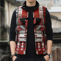 Second Bulgarian Empire Sleeveless Puffer Jacket Slavic Patterns - Wonder Print Shop