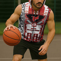 Second Bulgarian Empire Sleeveless Zip Hoodie Slavic Patterns - Wonder Print Shop