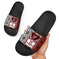 Second Bulgarian Empire Slide Sandals Slavic Patterns - Wonder Print Shop