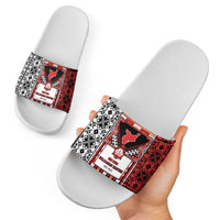 Second Bulgarian Empire Slide Sandals Slavic Patterns - Wonder Print Shop