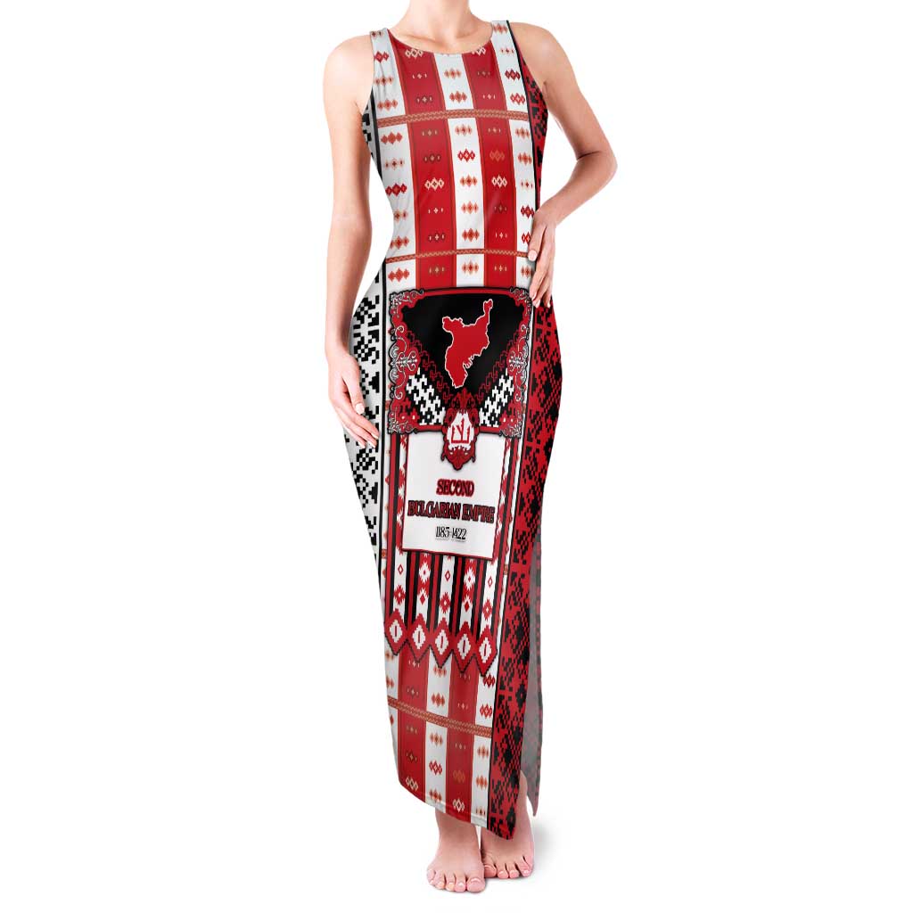 Second Bulgarian Empire Tank Maxi Dress Slavic Patterns - Wonder Print Shop