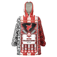 Second Bulgarian Empire Wearable Blanket Hoodie Slavic Patterns - Wonder Print Shop
