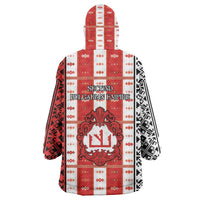 Second Bulgarian Empire Wearable Blanket Hoodie Slavic Patterns - Wonder Print Shop